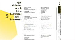Desktop Screenshot of koelngalerien.de